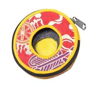 Gatuida Tibetan Meditation Bell Storage Case Durable Zipper Bag for Secure Storage of Cymbals Bells Compact Design for Travel Outdoor Activities Style for Mindfulness Practice