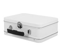 Gatuida Tin Box with Handle: Vintage Decorative Tinplate Storage Bin with Lock for Tea Candy Coins Small Accessories - Party Favors and Wedding Keepsake Holder