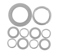 Gatuida Toggle Switch Washer and Nut 12Mm Replacement for Guitar Bass Iron Construction with Gold Finish Stable Connection for Performances and Practice 10Pcs