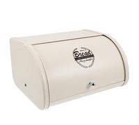 Gatuida Top Bread Box with Large Capacity and Cover White Metal Bread Bin for Kitchen Storage Home Bakery Coffee Shop Organizer Airtight Food Container