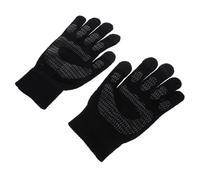 Gatuida Touch Screen Warm Gloves Thickened Winter Riding Gloves with Non-slip Grip Elastic Wrist for Outdoor Cycling Running and Driving Black Knit Thermal Mitts