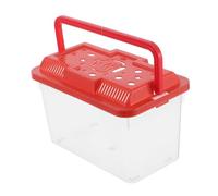 Gatuida Transparent Abs Plastic Reptile Carrier Cage with Handle for Snake Turtle Tarantula Breeding Box and Aquarium Fish Container Easy Clean Durable Pet Transport Tank for Small Animals