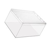 Gatuida Transparent Acrylic Reptile Cage with Ventilation for Snakes Tarantulas Geckos Crickets and Small Pets Leak Multi Function Keeper Box for Household Use
