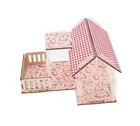 Gatuida Transparent Double Layer Hamster Villa Bite Resistant Hiding Place for Small Pets Cozy and for Play Rest and Eating Hamster Supply for Comfort and Fun