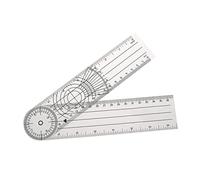 Gatuida Transparent Medical Goniometer Durable Angle Ruler for Accurate Joint Motion Measurement and Assessment for Healthcare Professionals and Students