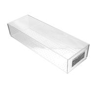 Gatuida Transparent Plastic Drawer Tray with Multiple Compartments for Makeup and Sundries Storage Durable Eco Friendly Organizer Box for Desk and Vanity Convenient Categorizing and Easy