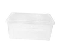Gatuida Transparent Plastic Reptile Box with Ventilated Feeding Door for Spiders Geckos Snakes Tortoises Small Pets PP Material Enclosure