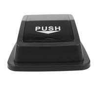 Gatuida Trash Can Swing Lid Replacement 20L Square Plastic Dustbin Cover Gray for Kitchen Waste Bin Outdoor Garage Use