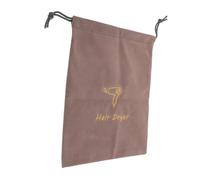 Gatuida Travel Drawstring Velvet Hairdryer Bag Soft Protective Pouch for Hair Dryer Storage Jewelry Organizer Lightweight Travel Toiletry Bag Secure Closure for Bathroom Go Use