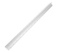 Gatuida Triangular Scale Ruler Plastic Triangular Engineer Scale Ruler Silver High Precision Large-scale Markings for Architecture and Professional Drafting