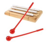 Gatuida Trio Hand Chime with Mallet for Adjustable Volume Percussion Instrument Classroom Chime Bell for Music Education Meditation Yoga Mindfulness