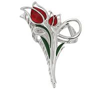 Gatuida Tulip Flower Hair Claw Clip Strong Hold Hair Clamp Elegant Silver Jaw Clip for Women Stylish and Durable
