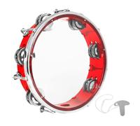 Gatuida Tuning Handheld Tambourine for Adults Double Row Percussion Drum with Smooth Edges Safe Musical for Beginners Parties Music Lessons and Concerts