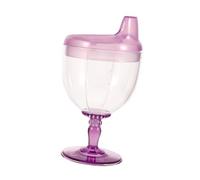 Gatuida Unbreakable Goblet Style Sippy Cup for Month Old Non Spill Training Cup Independent Drinking Colorful Transparent Design