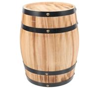 Gatuida Unique Brown Wooden Wine Barrel Decorative Prop for Festive Beer Season Featuring Good Handmade Production and Displaying Personal Taste