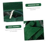 Gatuida Unique Spiral Bridal Hair Faux Gauze Headpiece for Weddings Wedding Fascinators Hair Elastics for Women