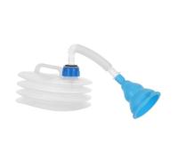 Gatuida Unisex Portable Urinal for Car Travel Leakproof Reusable Plastic Bedpan Bottle with Flexible Hose and Funnel Stable Washable Material for Men Women for Emergency Outdoor and Long