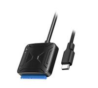 Gatuida USB-C to External Hard Drive Adapter Cable, 5Gbps Transfer Speed, for 2.5 Inch Hard Drive and 3.5 Inch HDD, Laptop and Tablet, Black ABS
