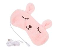 Gatuida Usb Heated Eye Mask 3d Cartoon Design Warm and Rechargeable Steam Eye Pad for Sleeping for Home and Travel