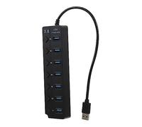 Gatuida Usb Hub Port Expansion Adapter for Laptop Independent Power Control Hot Function High-speed Data to Backward Compatible Usb