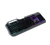 Gatuida Usb Wired Gaming Keyboard Colorful Rainbow Led Backlighting for Desktop Laptop and Notebook High Reliability for Gamers and Office Use Black