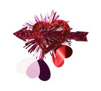 Gatuida Valentine's Day Heart Hair Clip for Women Glitter Hair Accessories for Weddings Birthdays Romantic Celebrations Stylish Photo Prop for Memorable Moments