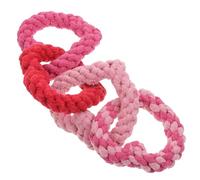Gatuida Valentine's Day Heart Shaped Dog Cotton Rope for Chewing and Tooth Cleaning, Sturdy Puppy Chew Suitable for Decoration at Home