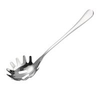Gatuida Versatile Stainless Steel Spaghetti Server Spoon Hollow Design for Easy Noodle Separation Practical Kitchen Tool for Home and Restaurant Use Easy to Clean and Store