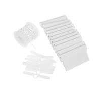 Gatuida Vertical Blinds Accessories Bead Chain Bottom Weights Double Hook Top Hangers Plastic Spare Parts for Smooth Operation Easy Installation Large Windows