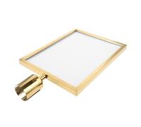 Gatuida Vertical Commercial Stanchion Top Sign Frame Sign Holder for Airport Queuing Structure