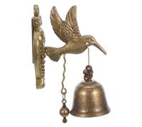 Gatuida Vintage Animal Doorbell Metal Wall with Hummingbird Figure Retro Hanging Entrance Chime Bell for Garden Living Soothing Melodious Sound Easy to Install Decorative Wind Chime