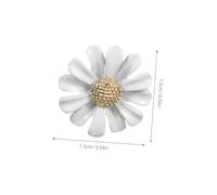 Gatuida Vintage French Style White Daisy Earrings for Women Sterling Silver Piercing Studs Lightweight Flower Jewelry for Daily Wear Wedding Eye-catching Fashion Accessory
