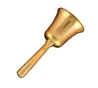 Gatuida Vintage Solid Brass Hand Bell Loud Call Bell for Restaurants Hotels Bars Classic European Style with Peacock Engraving for Weddings Classroom Bedside