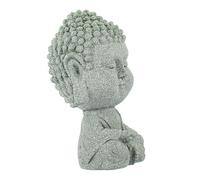 Gatuida Vintage Style Miniature Buddha Figurine Sandstone Sculpture for Desk Home Decoration Zen Meditation Craft with Detail and Compact Easy to Clean