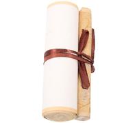 Gatuida Vintage Wax-dyed Chinese Calligraphy Scroll Paper Lightweight Portable Half-ripe Blank Art Wall Scroll for Painting and Writing Wear-resistant Material with Storage Box Mini for