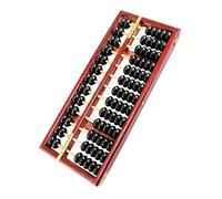 Gatuida Vintage Wooden Abacus for Adults Column Bead Traditional Arithmetic Counting Tool Wood Frame Portable Educational for School and Home Math Learning