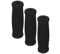 Gatuida Walking Cane Handle Grips with Comfortable Grip 3pcs Black Sponge Replacement Covers and Easy to Install Walking Stick Accessories for Elderly