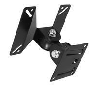 Gatuida Wall Mount Tv Stand Bracket for Screens Sturdy Fixed Iron Frame with Balanced Tilt Space-saving Black Wall-mounted Tv Holder for LCD LED Plasma Monitors