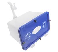 Gatuida Wall Mounted Plastic Water Tank 8l with Tap Small Thick Square Water Storage Container for Bathroom and Salon Use with Lid for Washroom Random Color