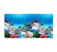 Gatuida Wall Sticker, for Seascape Double-sided 3d Aquarium and Removable and Waterproof Acrylic Background Decal under Decoration Fish The Ocean Party