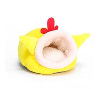 Gatuida Warm Cartoon Nest Hamster Hedgehog Pet Bed Plush Winter Sleep Bed for Pets Comfortable Sleeping Bag for Hamster Winter Use