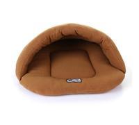 Gatuida Warm Pet Bed for Puppies and Kittens, Soft Pp Cotton and Plush Material, Machine Washable and Easy to Clean, Suitable for Beds and Chairs, Size Xs in Coffee Colour