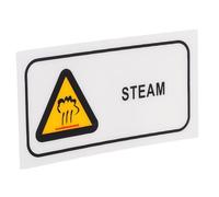 Gatuida Warning Hot Sticker High Temperature Steam Caution Sign for Equipment Safety Pet Material Essential Warning Label for Workplace Efficiency and Burn Risk Prevention