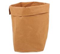 Gatuida Washable Kraft Paper Storage Pouch for Fruits and Vegetables Multipurpose Reusable Kraft Paper Bag for Pantry and Office Food Safe for Root Vegetables and Snacks Brown