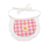 Gatuida Washable Pet Drool Bib Bandana for Small Dogs and Cats Plaid Floral Lace Puppy Neckerchief Comfortable Daily Puppy Apparel for Pomeranians and Scottish Folds