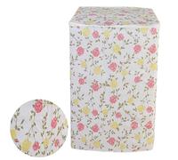 Gatuida Washing Machine Cover Red Flower Pattern Dust Protector for Standard Machines a and Stylish Laundry Room Accessory