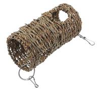 Gatuida Wear-resistant Straw Bird Swing for Parrots Household Hanging Hammock Fine Craftsmanship Daily Parrot Supply Stress Relief and Cage Decor for Budgies Cockatiels and Birds