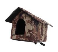 Gatuida Weatherproof Outdoor Cat House Windproof Insulated Shelter for Winter with Easy Installation Cozy Cat Nest and Play Tent for Kittens Desert Camo Design