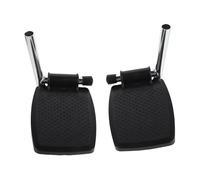 Gatuida Wheelchair Footrest Wheelchair Foot Pedal Black Iron