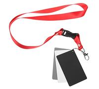 Gatuida White Balance Cards with Acrylic Material Portable 4pcs for Camera and Carrying Cord, Professional Photography Exposure Metering and Colour Checking Reference